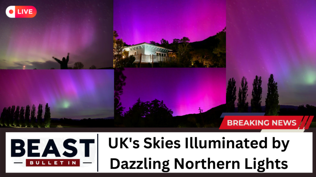 UK's Skies Illuminated by Dazzling Northern Lights Amid Intense Solar Storm