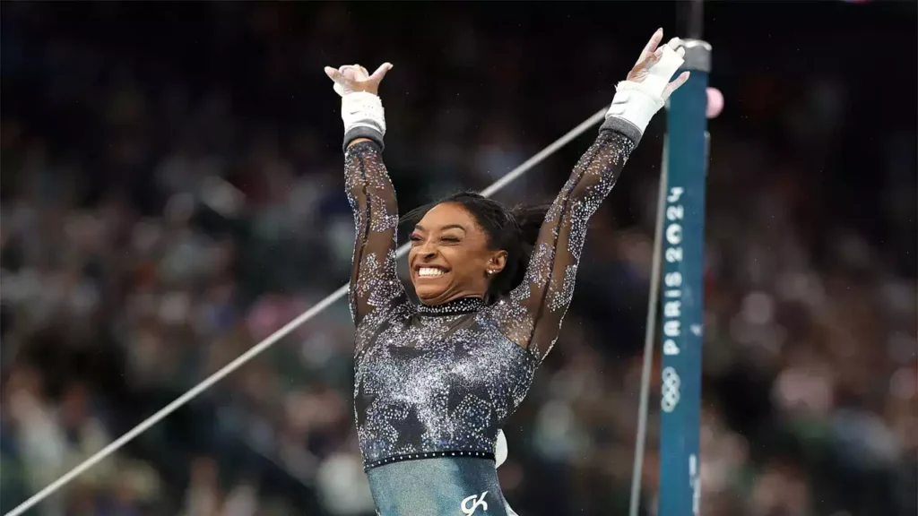 Simone Biles shines in Olympic gymnastics despite injury: All-around medalist from USA Gymnastics