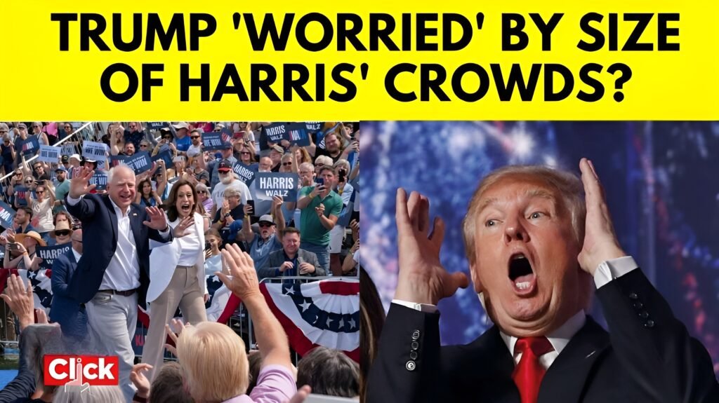 Donald Trump Baselessly Claims Harris Uses AI for Crowd Images