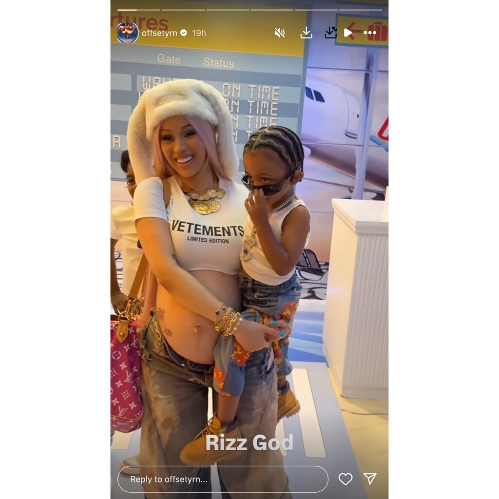 Cardi B and Offset Reunite to Celebrate Sons Birthday c2whRS